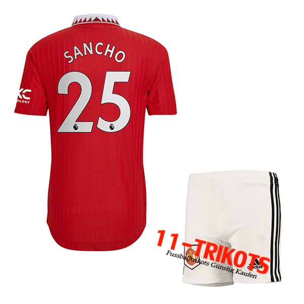Manchester United (SANCHO #25) Kinder Heimtrikot 2022/23
