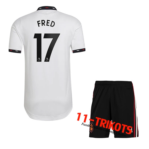 Manchester United (FRED #17) Kinder Auswärtstrikot 2022/23