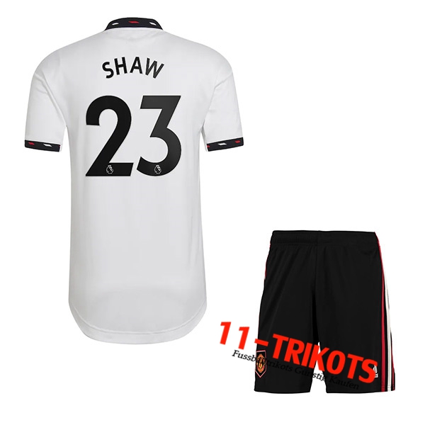 Manchester United (SHAW #23) Kinder Auswärtstrikot 2022/23