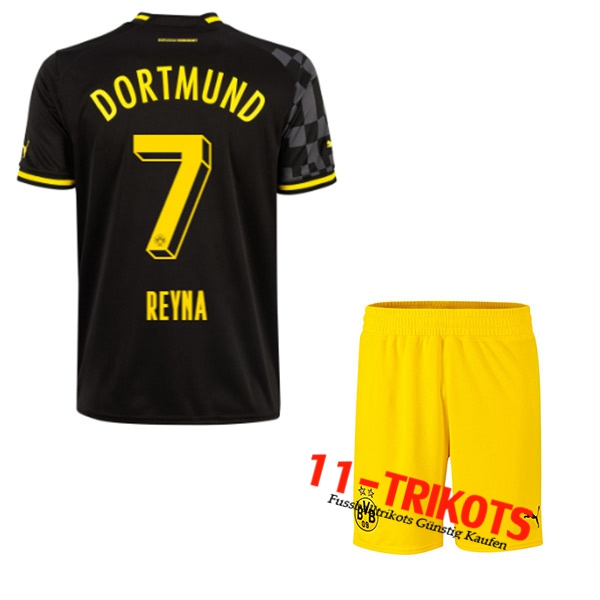 Dortmund BVB (REYNA #7) Kinder Auswärtstrikot 2022/23