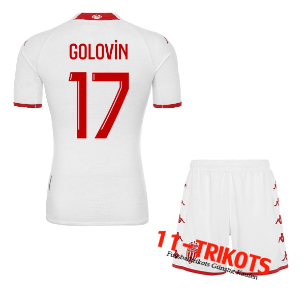 AS Monaco (GOLOVIN #17) Kinder Heimtrikot 2022/23