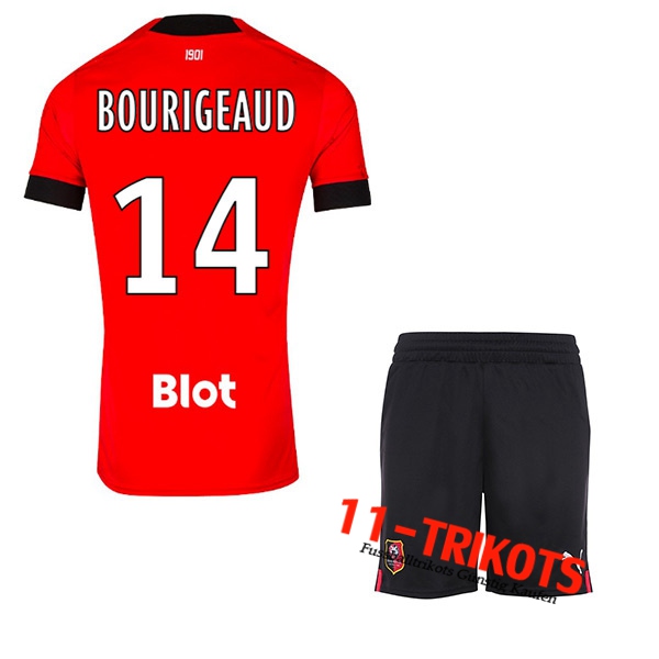 Stade Rennais (BOURIGEAUD #14) Kinder Heimtrikot 2022/23