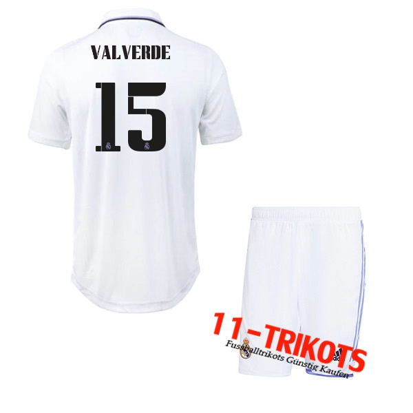 Real Madrid (VALVERDE #15) Kinder Heimtrikot 2022/23