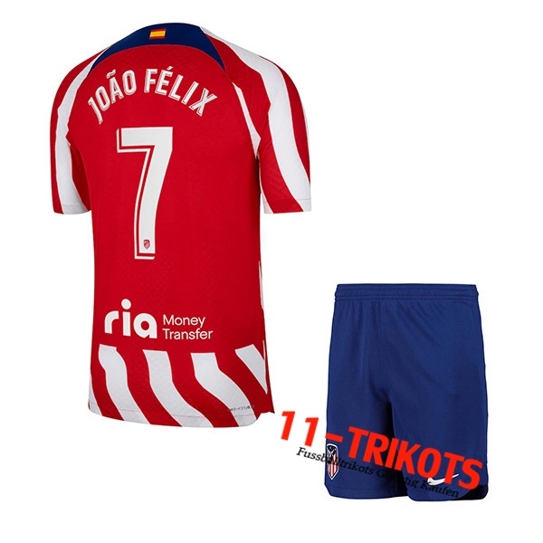 Atletico Madrid (JOÃO FÉLIX #7) Kinder Heimtrikot 2022/23