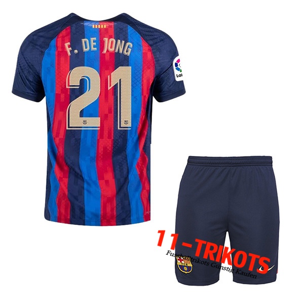 FC Barcelona (F.DE JONG #21) Kinder Heimtrikot 2022/23