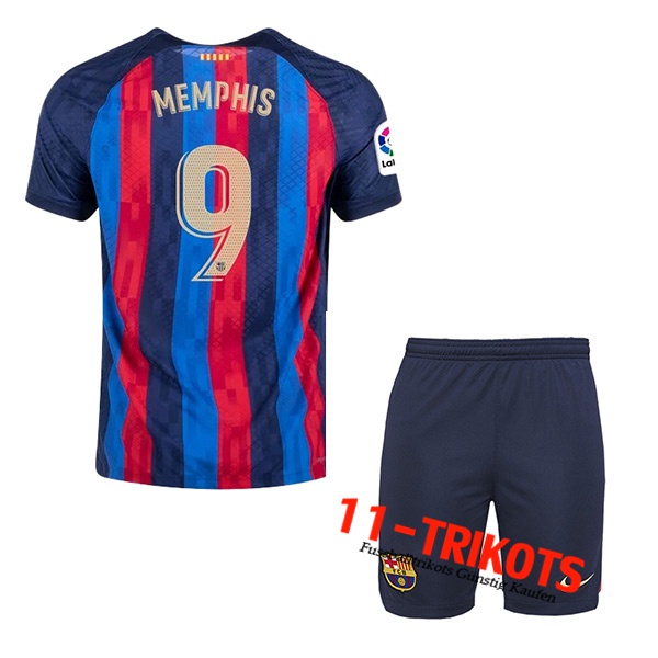 FC Barcelona (MEMPHIS #9) Kinder Heimtrikot 2022/23