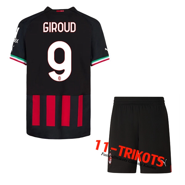 AC Milan (GIROUD #9) Kinder Heimtrikot 2022/23