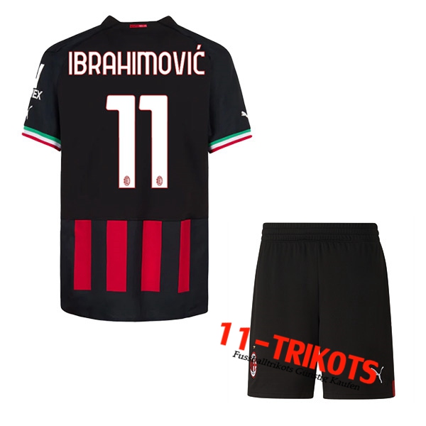 AC Milan (IBRAHIMOVIĆ #11) Kinder Heimtrikot 2022/23
