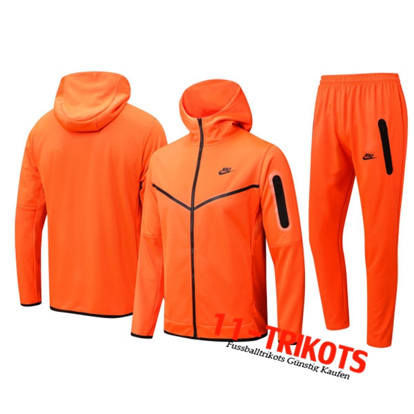 NIKE Trainingsanzug Mit Kapuze Orange 2022/2023