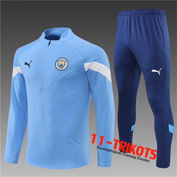 Manchester City Trainingsanzug Kinder Blau 2022/2023