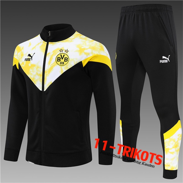 Dortmund Trainingsanzug (Jacke) Kinder Schwarz/Gelb 2022/2023