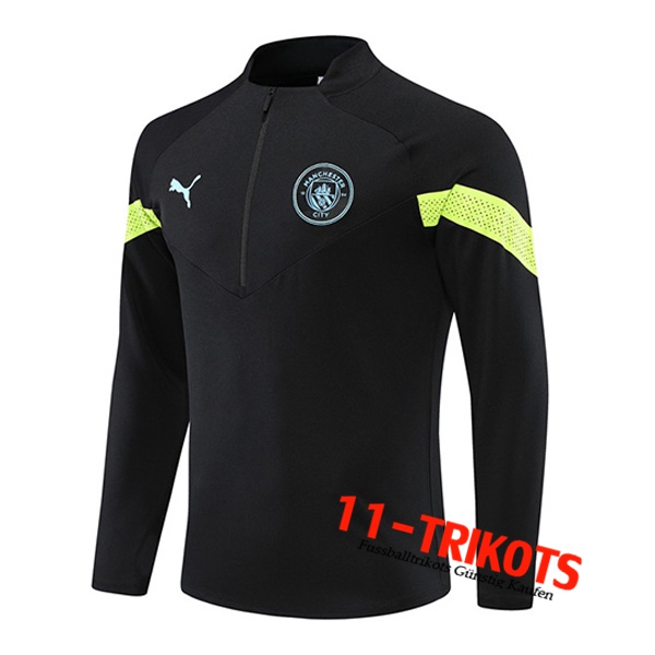 Manchester City Training Sweatshirt Schwarz/Grün 2022/2023