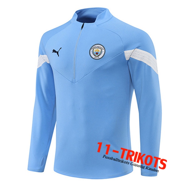 Manchester City Training Sweatshirt Blau 2022/2023