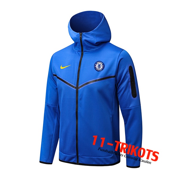 FC Chelsea Trainingsjacke Mit Kapuze Blau 2022/2023