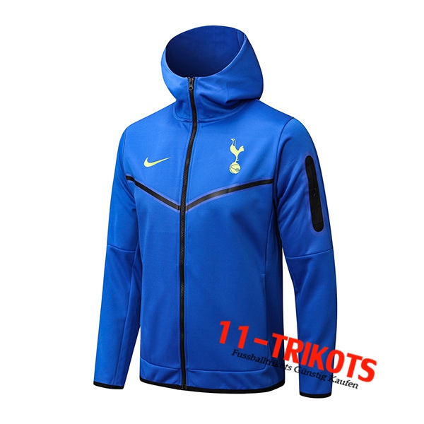 Tottenham Hotspurs Trainingsjacke Mit Kapuze Blau 2022/2023