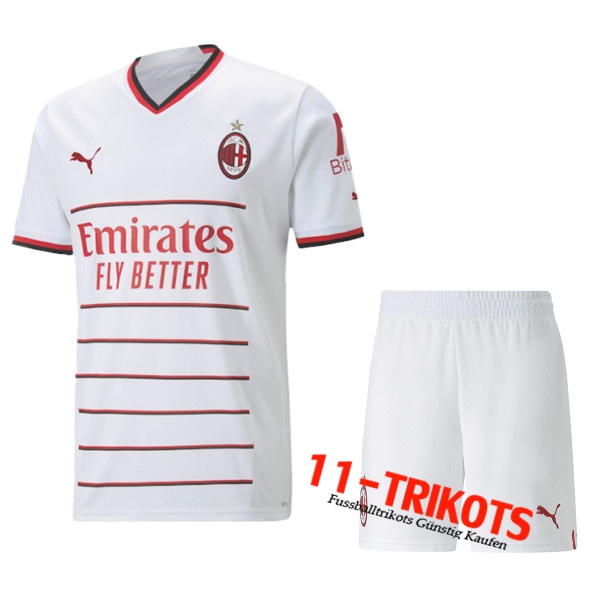 Neues AC Milan Kinder Auswärtstrikot 2022/2023