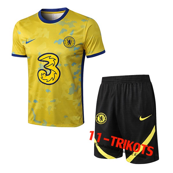 FC Chelsea Trainingstrikot + Shorts Gelb 2022/2023