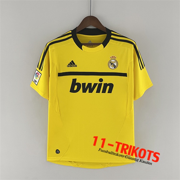 Real Madrid Fussball Trikots Retro Torhuter Gelb 2011/2012