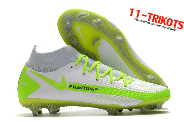 Nike Fussballschuhe Phantom GT Elite Dynamic Fit FG Weiß/Grün