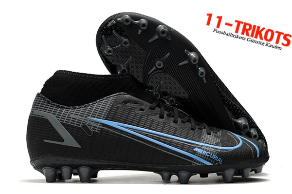 Nike Fussballschuhe Superfly 8 Academy AG Schwarz