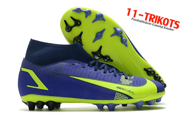 Nike Fussballschuhe Superfly 8 Academy AG Navy blau