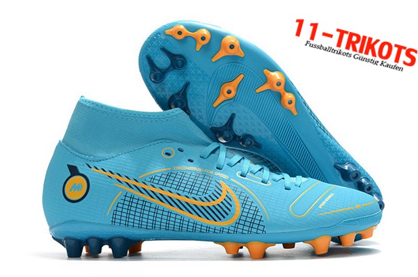 Nike Fussballschuhe Superfly 8 Academy AG Blau