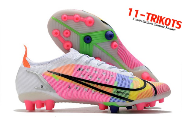 Nike Fussballschuhe Vapor 14 Elite PRO AG Weiß/Rosa