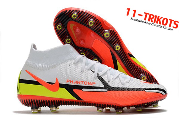 Nike Fussballschuhe Phantom GT Elite Dynamic Fit AG-PRO Weiß/Orange