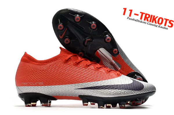 Nike Fussballschuhe Mercurial Vapor 13 Elite AG Rot/Silber