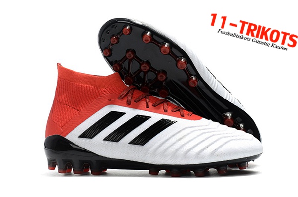 Adidas Fussballschuhe Predator 18.1 AG Weiß/Rot