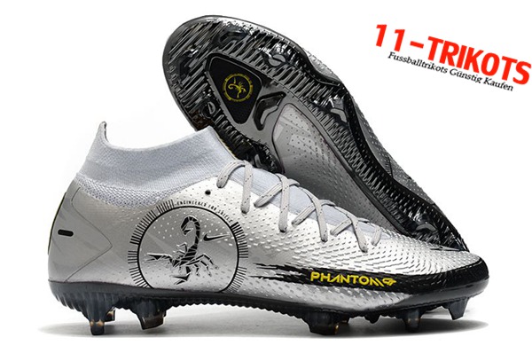 Nike Fussballschuhe Phantom Scorpion Elite Dynamic Fit FG Silber