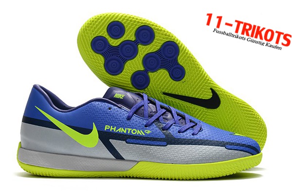 Nike Fussballschuhe React Phantom GT2 Pro IC Blau