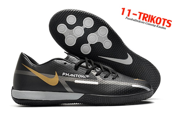 Nike Fussballschuhe React Phantom GT2 Pro IC Schwarz