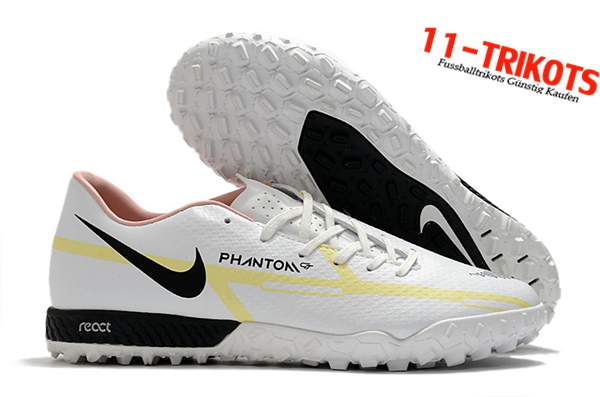 Nike Fussballschuhe React Phantom GT2 Pro TF Weiß