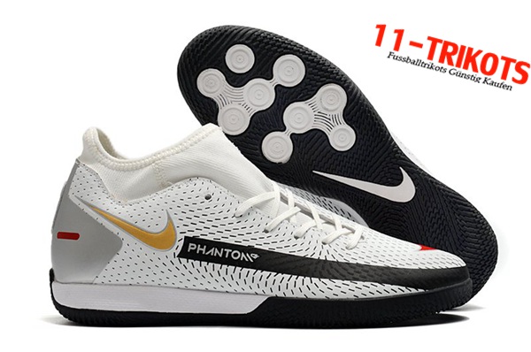 Nike Fussballschuhe Phantom GT Academy Dynamic Fit IC Weiß