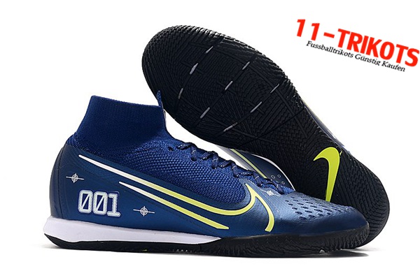 Nike Fussballschuhe Mercurial Superfly 7 Elite MDS IC Navy blau