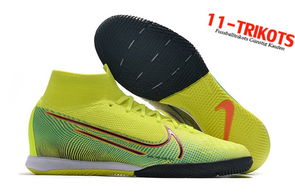 Nike Fussballschuhe Mercurial Superfly 7 Elite MDS IC Gelb/Grün