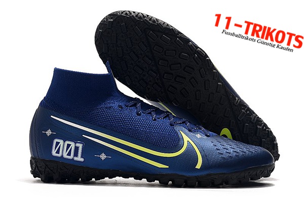 Nike Fussballschuhe Mercurial Superfly 7 Elite MDS TF Navy blau