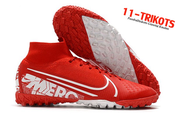 Nike Fussballschuhe Mercurial Superfly 7 Elite MDS TF Rot
