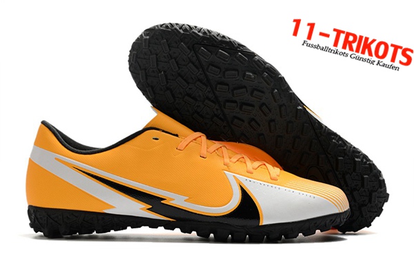 Nike Fussballschuhe Mercurial Vapor 13 Academy TF Orange/Weiß