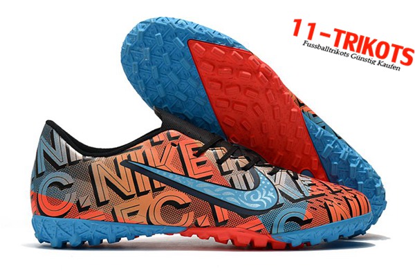 Nike Fussballschuhe Mercurial Vapor 13 Academy TF Orange/Blau