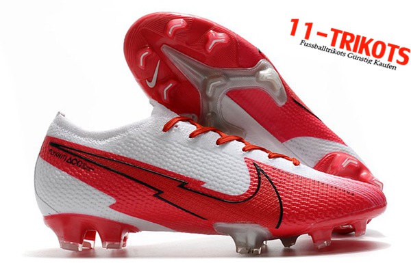 Nike Fussballschuhe Mercurial Vapor 13 Elite FG Weiß/Rot