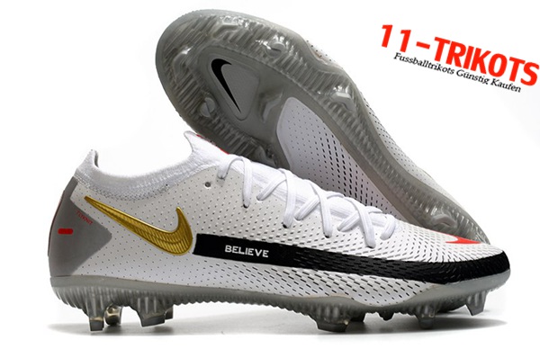 Nike Fussballschuhe Phantom GT Elite FG Weiß