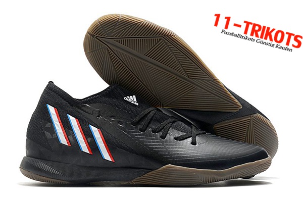 Adidas Fussballschuhe Predator Edge.3 IC Schwarz