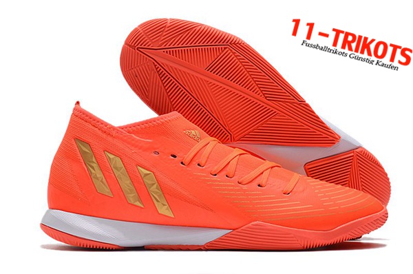 Adidas Fussballschuhe Predator Edge.3 IC Orange