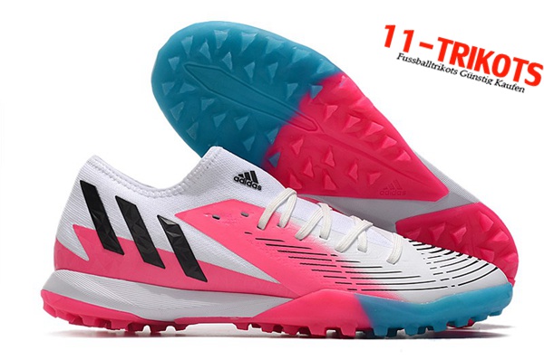 Adidas Fussballschuhe Predator Edge.3 Low TF Weiß/Rosa