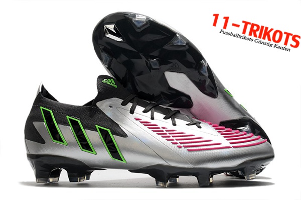 Adidas Fussballschuhe Predator Edge.1 Low FG Silber