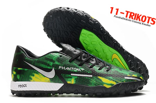 Nike Fussballschuhe React Phantom GT2 Pro TF Grün