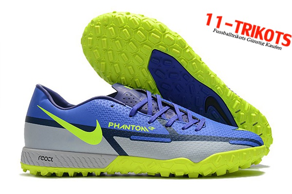 Nike Fussballschuhe React Phantom GT2 Pro TF Blau
