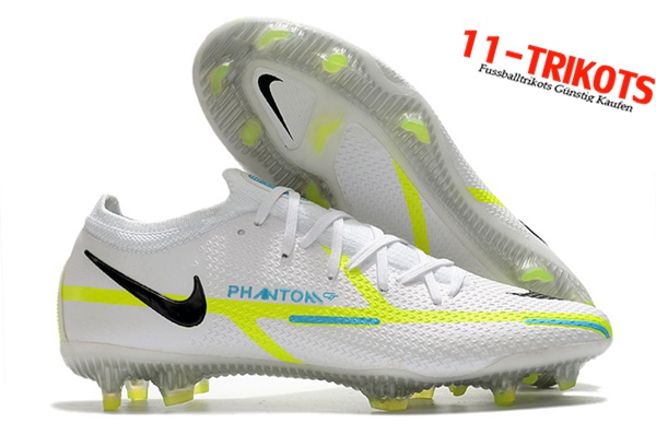 Nike Fussballschuhe Phantom GT2 Elite FG White Weiß/Grün